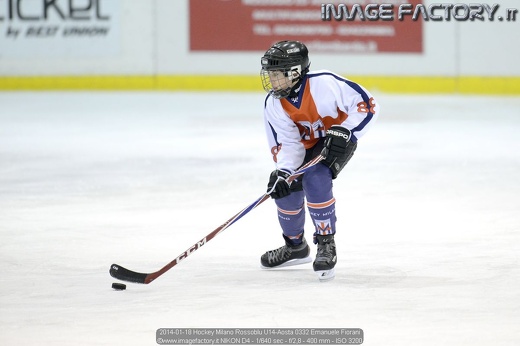 2014-01-18 Hockey Milano Rossoblu U14-Aosta 0332 Emanuele Fiorani